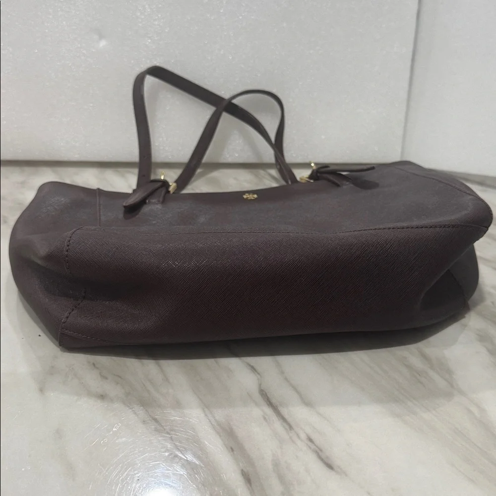Tory Burch Chocolate Leather Tote